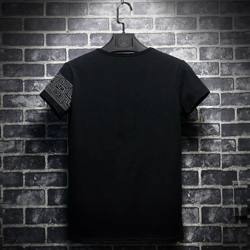 Men’s Oversized Graphic Tee – 100% Cotton Grunge Gothic Streetwear T-Shirt Up to 5XL