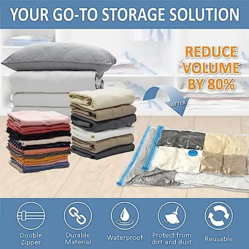 Travel Compression Bags – Roll Up Vacuum Space Saver Set for Luggage & Cruise Essentials