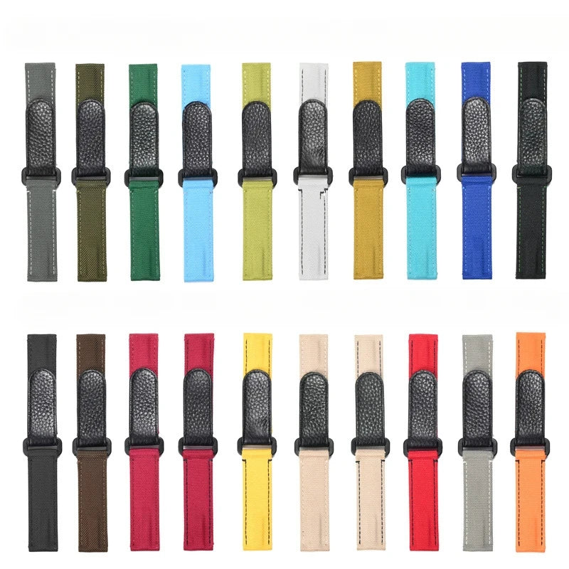 Nylon Velcro 20mm Watchband – Universal Replacement Strap for Rolex, Seiko, Tissot, Casio, Apple Watch