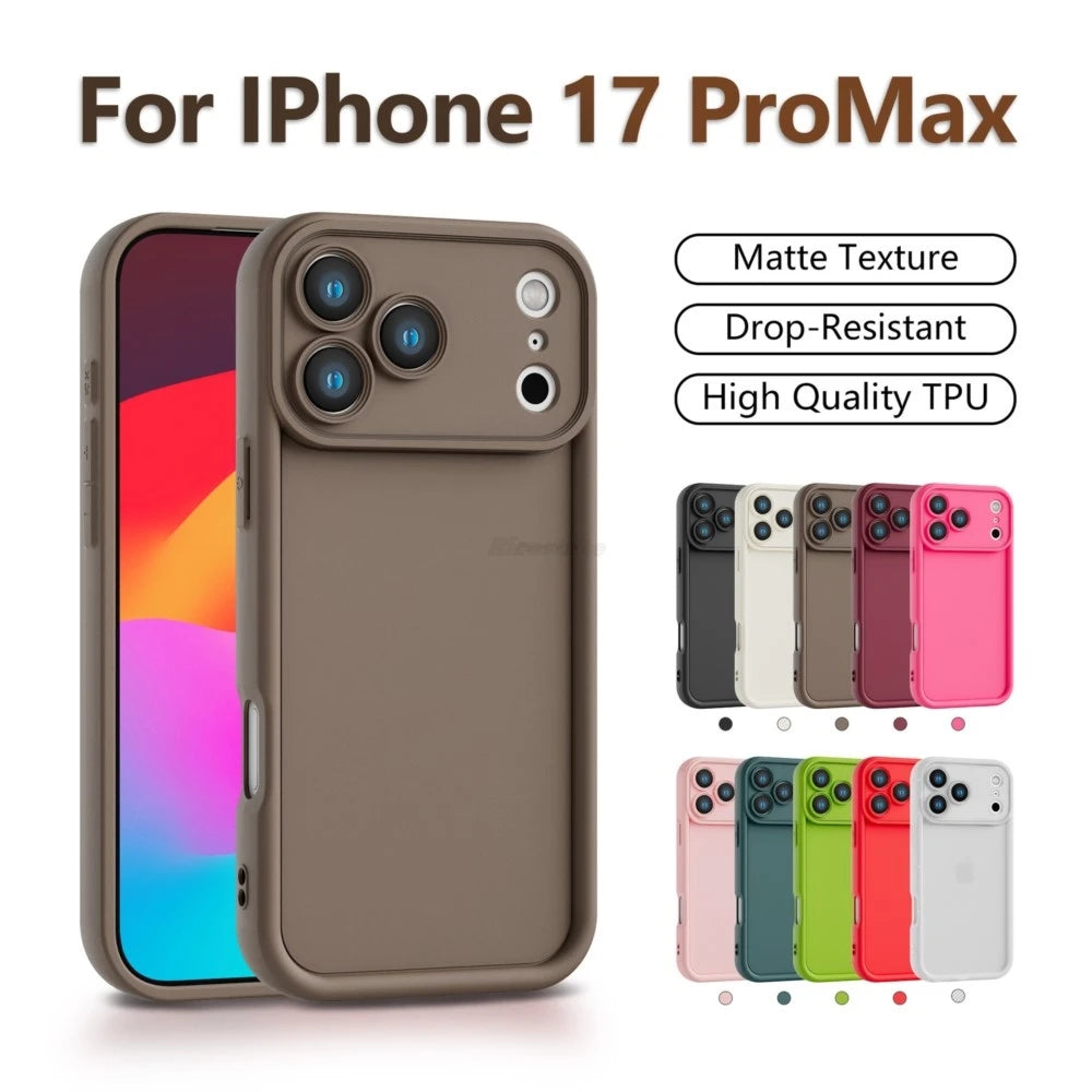 Luxury Liquid Silicone Case for iPhone 17 Pro Max, 17 Pro & 17 Air | Shockproof Soft TPU Cover