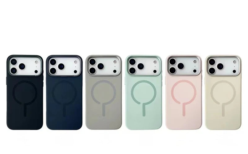 Magnetic Liquid Silicone MagSafe Case for iPhone 17 Pro Max / 17 Pro / 17 Air | Alloy Lens & Wireless Charging