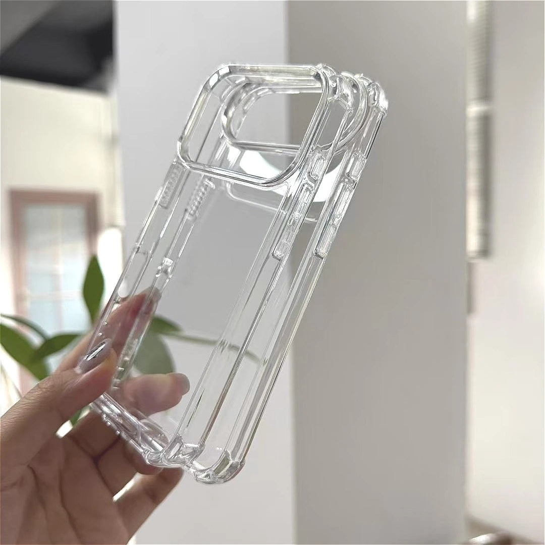 Clear Hard Acrylic iPhone 17 Case – Shockproof Transparent Cover for iPhone 17 / 17 Air / 17 Pro / Pro Max