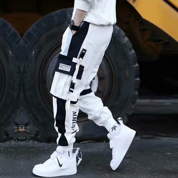 Cropped Casual Pants With Multiple Pockets